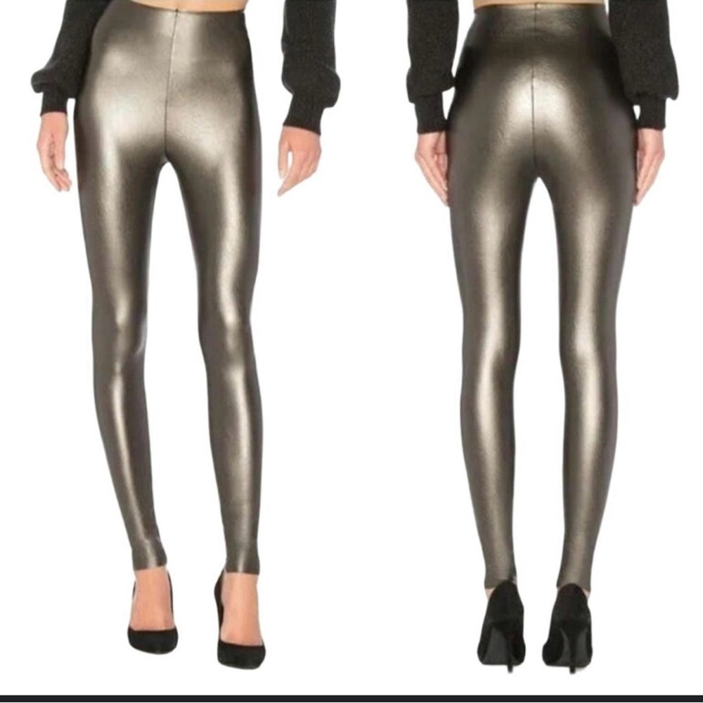COMMANDO Perfect Control Faux Leather Leggings bronze Large